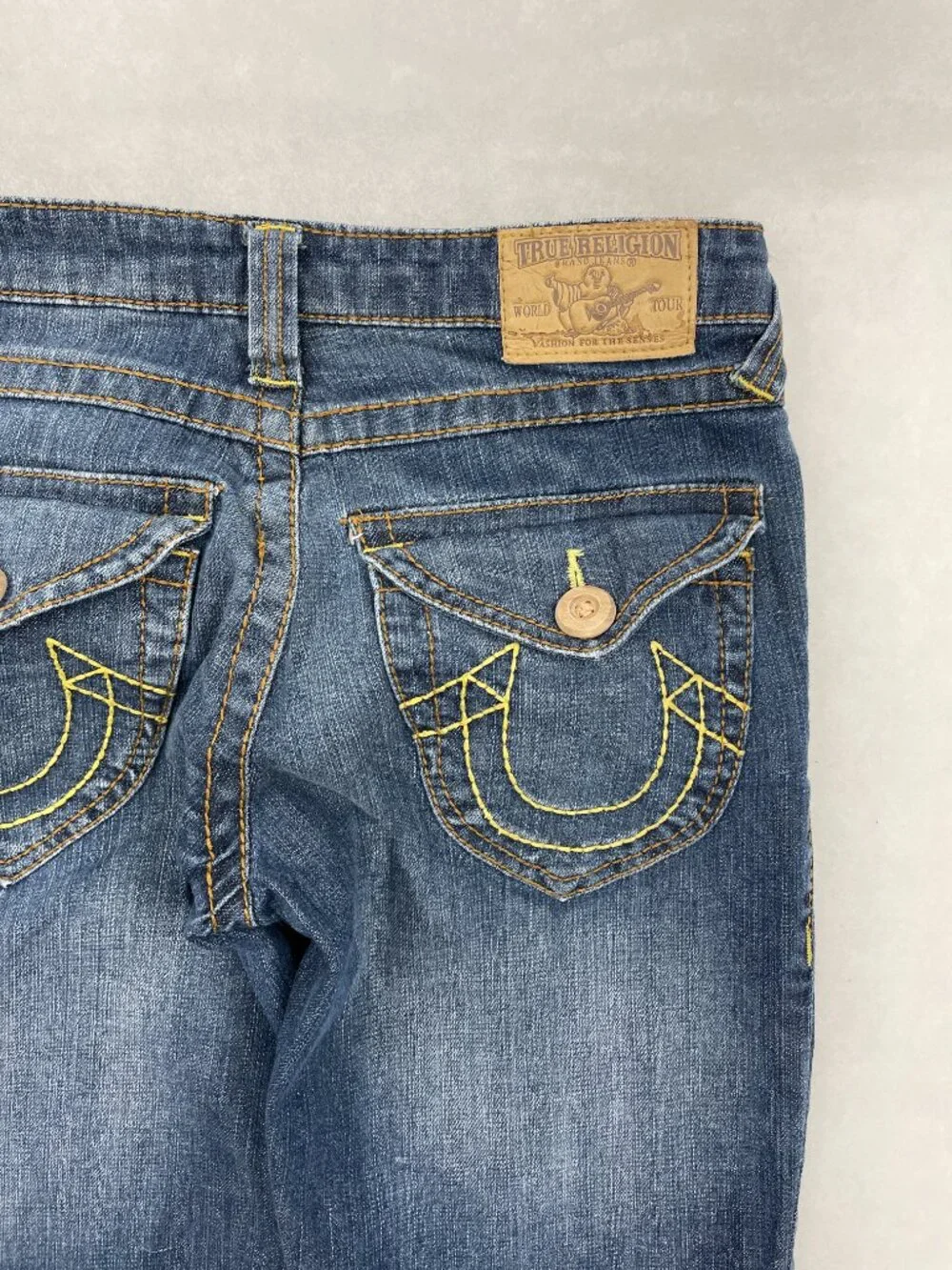 True Religion Joey Big T Flare Leg Blue Jeans USA Made Vintage 28 Women's 28x31 - Picture 13 of 13